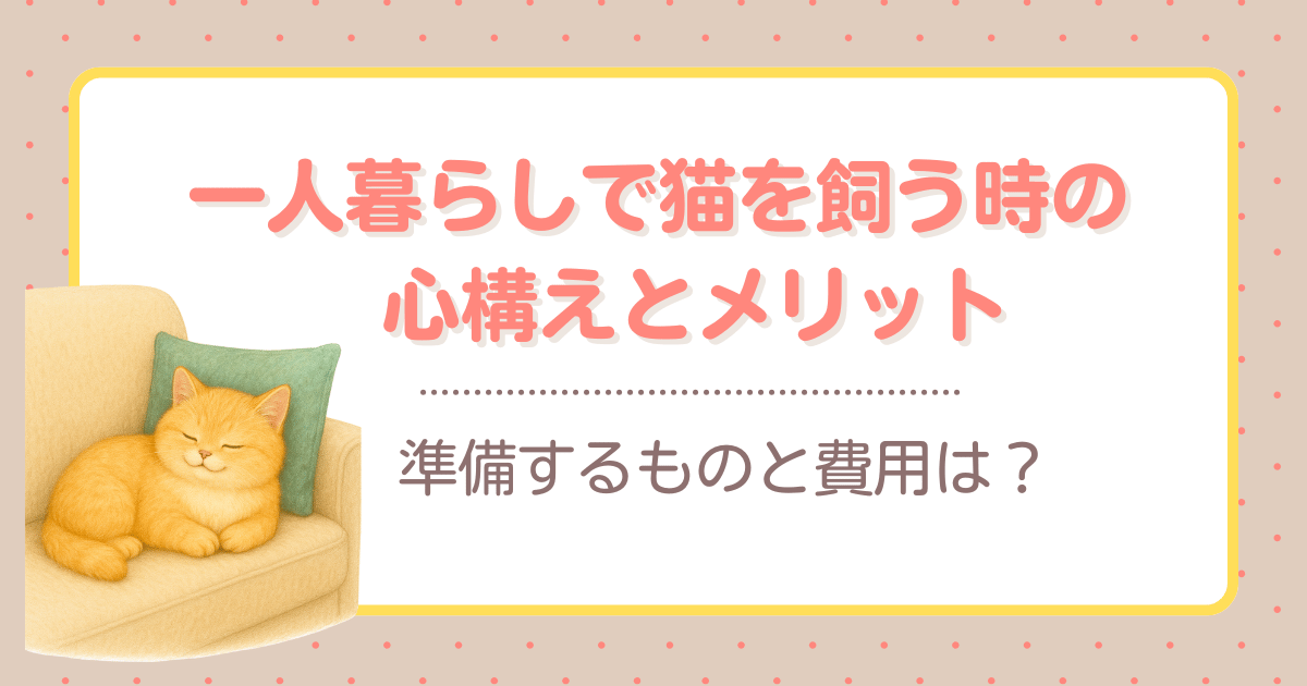 猫との暮らしのカテゴリの記事用アイキャッチ画像